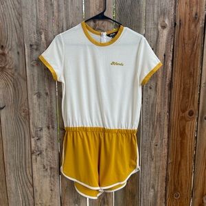 Afends Mustard Yellow Romper | US Size 6